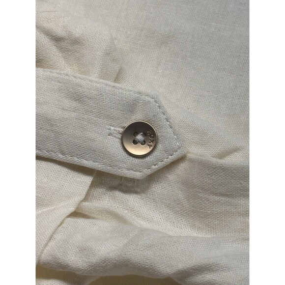 Roxy On The Seashore Linen Pants - Cream- New Size M - Picture 2 of 9